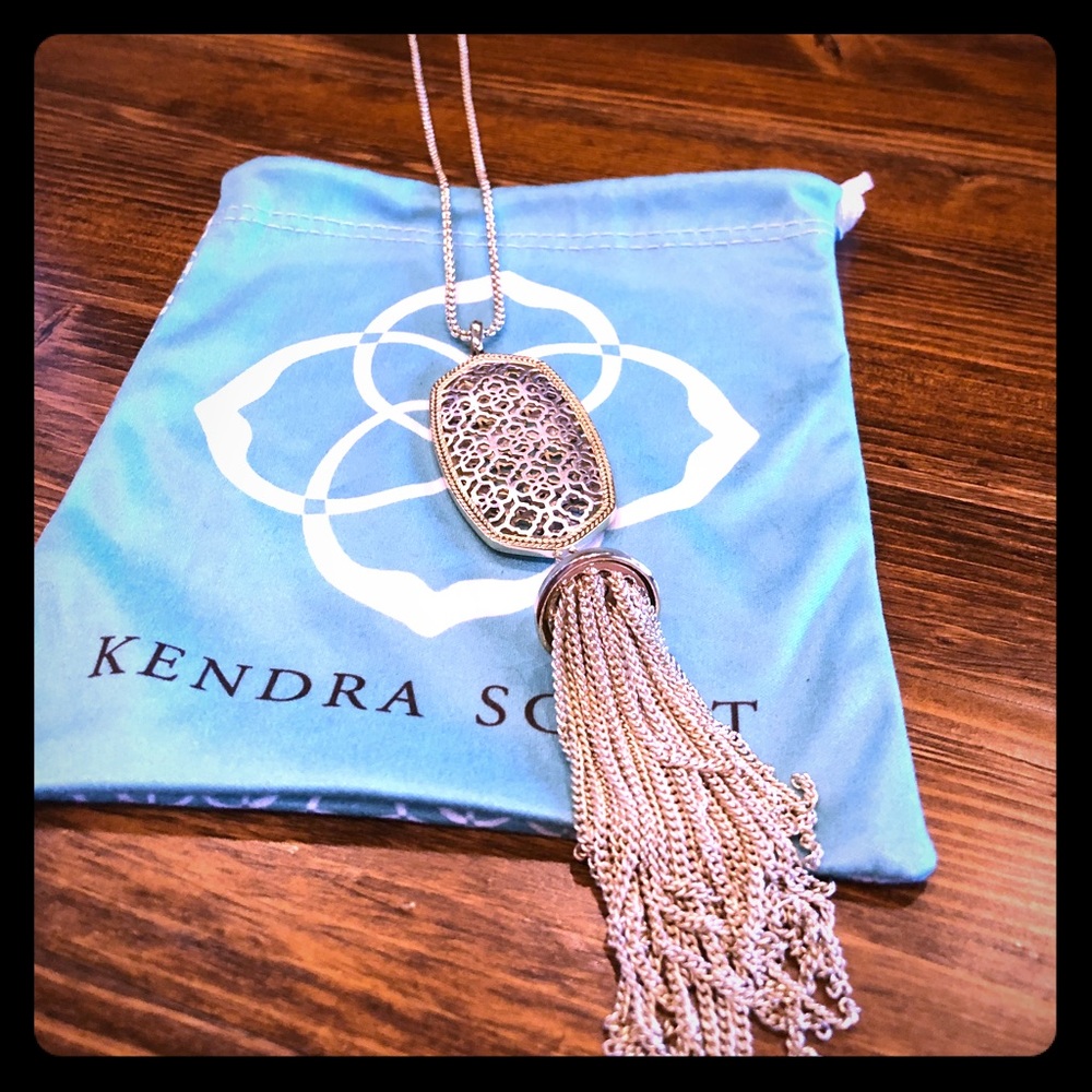 Kendra Scott Silver/Gold Long Necklace